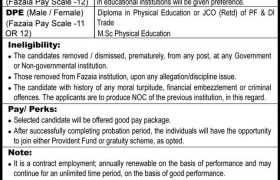 Jobs at Fazaia College Lahore 2022