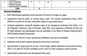 Jobs at DHQ Teaching Hospital Gujranwala 2022