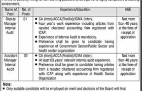Jobs in PHFMC Lahore 2022