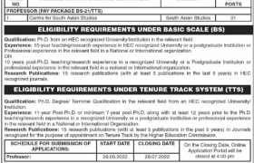 CSAS University of Punjab Jobs 2022