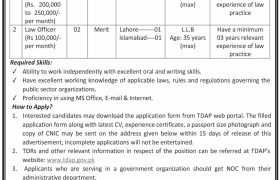 Legal Team Required at TDAP 2022