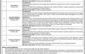 Positions Vacant at WSSC Kohat 2022