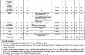 Jobs at CH&ICH Multan 2022