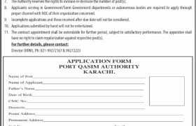 Jobs at Port Qasim Authority Karachi 2022
