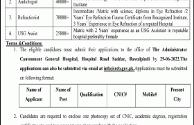 Rawalpindi Cantonment Board Careers 2022