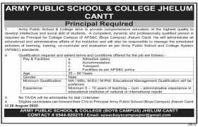 Jobs at APSAC Jehlum Cantt 2022
