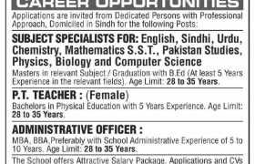 Public School Gadap Karachi Jobs 2022