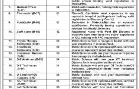 Jobs at Sandeman Provincial Hospital Quetta 2022