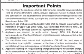 Jobs at AIOU 2022