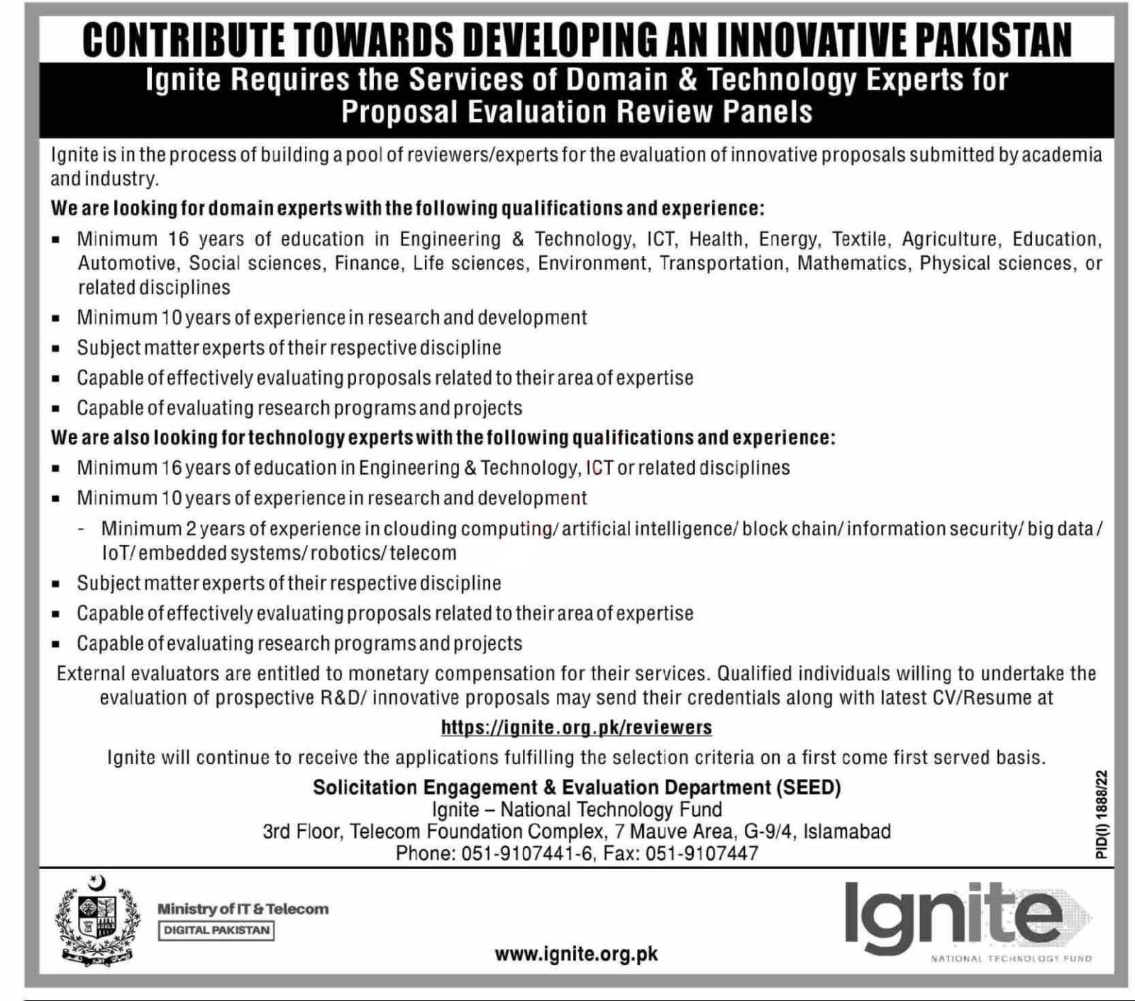 Jobs at Ignite National Technology Fund 2022