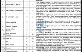 Jobs at Gomal University DI Khan 2022