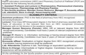 Imran Idrees College of Pharmacy Careers 2022