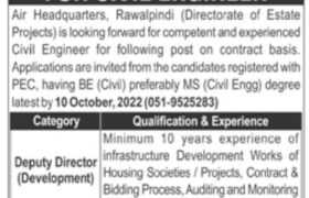 Jobs at Air Headquarters Rawalpindi 2022