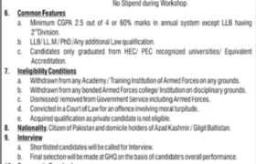 Internships at GHQ Rawalpindi 2022