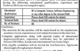 Jobs at Karakoram International University 2022