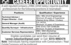 Jobs at DHA Valley Islamabad 2022