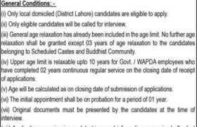 Jobs at WAPDA Lahore 2022