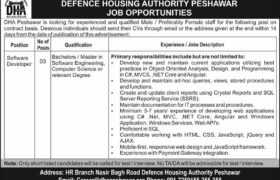 Jobs at DHA Peshawar 2022