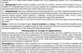 Jobs at HEC Balochistan 2022