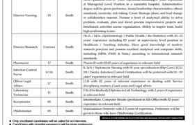 Jobs at NICVD Sindh 2022