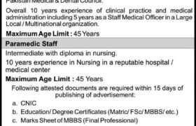 Medical Jobs in Karachi 2022