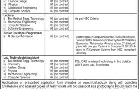 Jobs at NFC-IET Multan 2022