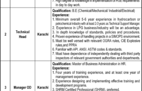 Jobs at Oil & Gas Sector Karachi 2022
