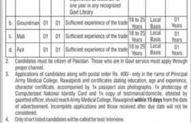Jobs at Army Medical College Rawalpindi 2022