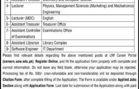 Jobs at University of Wah 2022