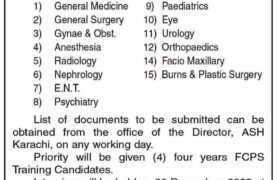 Jobs at Abbasi Shaheed Hospital Karachi 2022