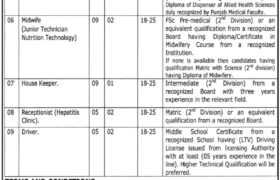 Govt Sardar Begum Teaching Hospital Sialkot Jobs 2023