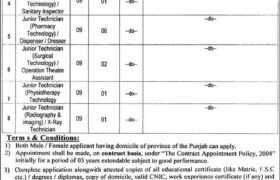 Govt Khawaja Saeed Teaching Hospital Jobs 2023