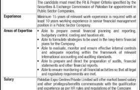 Pakistan Expo Centres Pvt Ltd Careers 2023