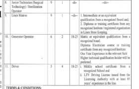 Jobs at Lady Aitchison Hospital Lahore 2023