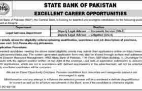 State Bank of Pakistan Careers 2023