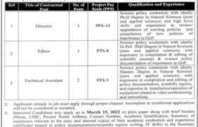 Jobs at Pakistan Academy of Sciences 2023