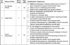 Jobs at Cadet College Hassanabdal 2023