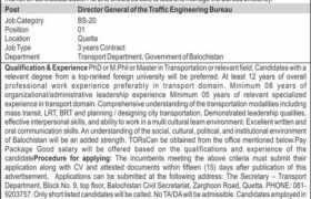 Jobs at Transport Department Balochistan 2023