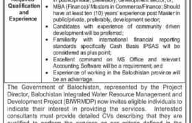 Consultancy Position at BIWRMDP 2023