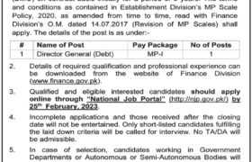 Position Vacant at Finance Division 2023