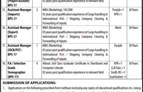 Vacancies at Port Qasim Authority 2023