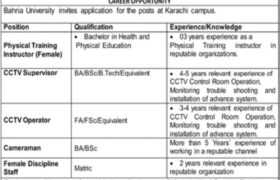 Jobs at Bahria University Karachi Campus 2023