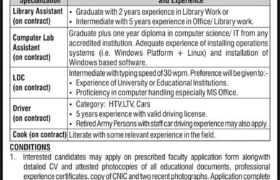 Vacancies at NUML Faisalabad Campus 2023