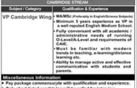 Jobs at Bahria College Anchorage Islamabad 2023