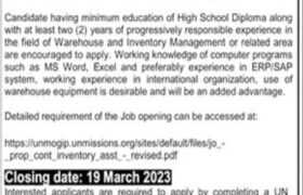 Jobs at UNMOGIP Islamabad 2023