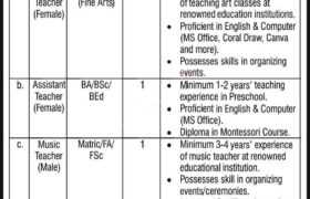 Positions at APS&C Ordnance Road Rawalpindi 2023