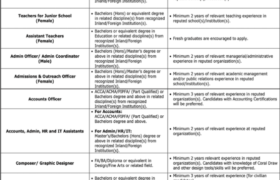 Jobs at The Trust School Lahore 2023
