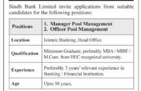Vacancies at Sindh Bank Limited 2023