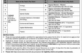 Positions at Aror University Sindh 2023