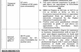Job Announcement at UOB Quetta 2023
